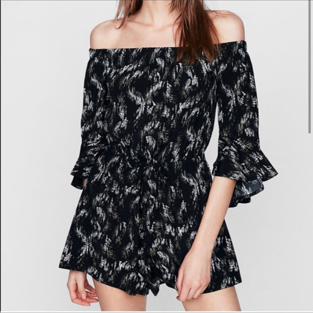 Express off-shoulder romper
